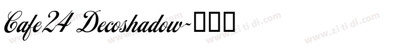 Cafe24 Decoshadow字体转换